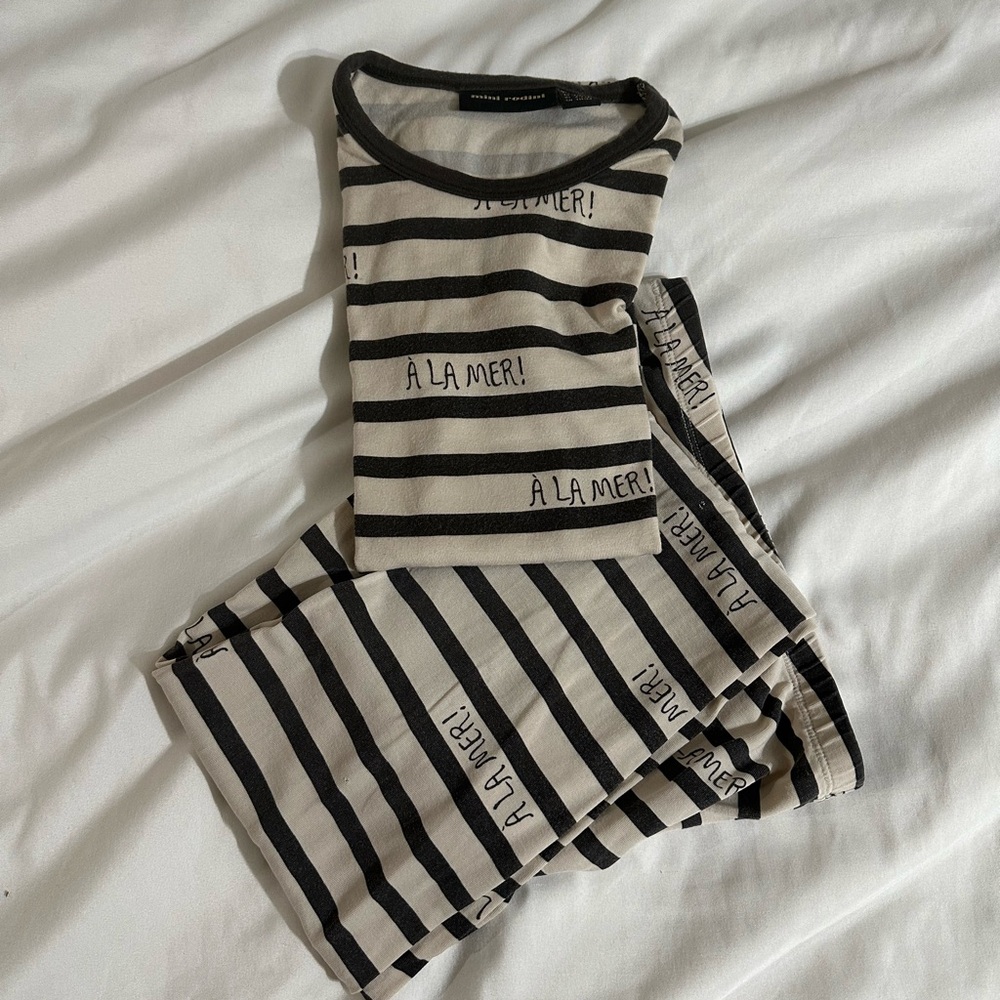 Mini Rodini 8/9 (128/134) tee and pants